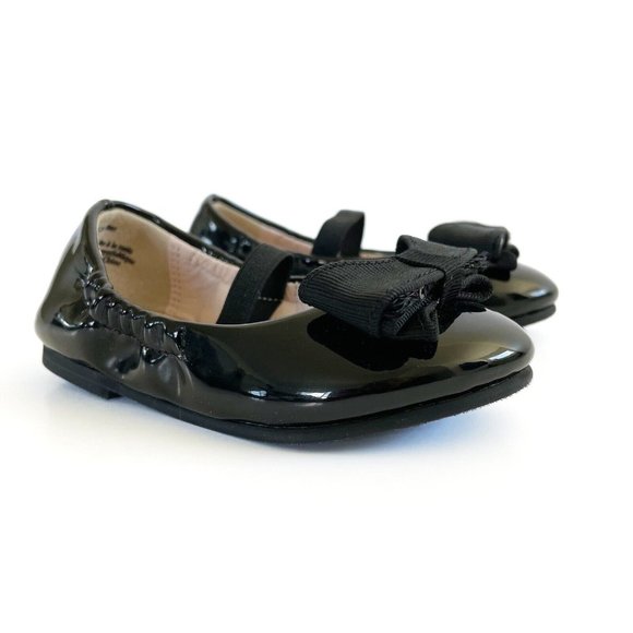 Ruby & Bloom Ballet Flats Toddler Girls Size 5 Black Bow Slip On Party Dress Up - Picture 2 of 15